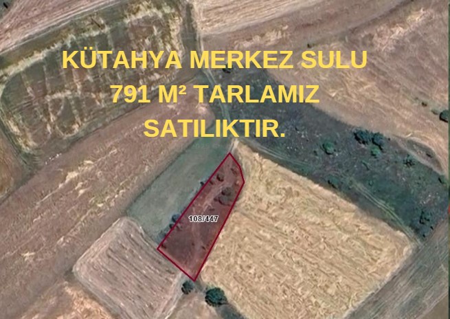 KÜTAHYA MERKEZ SULU 791 M² TARLAMIZ SATILIKTIR. - KÜTAHYA MERKEZ fotoğraf 2